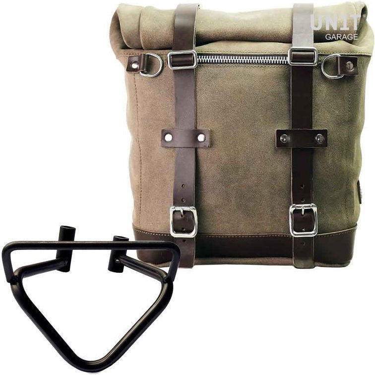 Unit Garage Waxed suede side pannier Scram 22L-30L + Right Subframe husqvarna 200 (2020 until now) | U202-3003DX