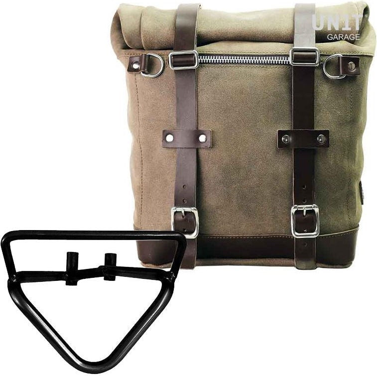 Unit Garage Waxed suede side pannier Scram 22L-30L + Right Subframe husqvarna 401 (2020 until now) | U202-3004DX