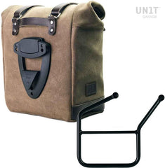 Unit Garage Waxed suede side pannier Scram 22L-30L + Left Subframe HUSQVARNA | U202-3007SX