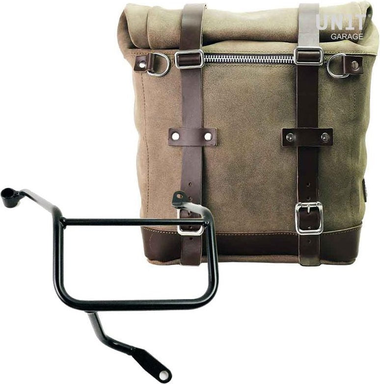 Unit Garage Waxed suede side pannier Scram 22L-30L + Right Subframe Yamaha | U202-3208DX