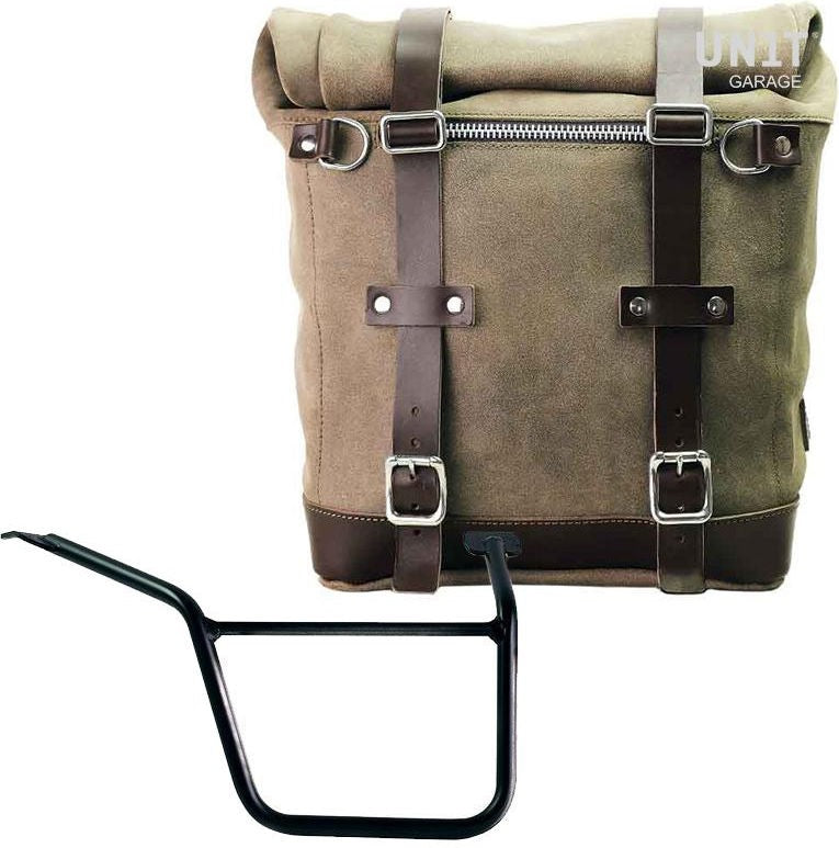 Unit Garage Waxed suede side pannier Scram 22L-30L + Right Subframe Pan America 1250 | U202-3304DX