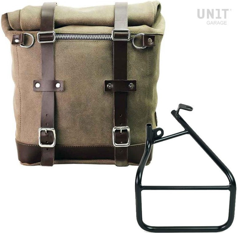 Unit Garage Waxed suede side pannier Scram 22L-30L + Left Subframe Sportster S 1250 | U202-3320SX