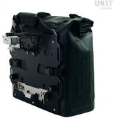 Unit Garage Khali side pannier in TPU 35L - 45L + Aluminum plate exhaust side mountable on Original BMW frame | UG002-AL0E-original-bmw-frame