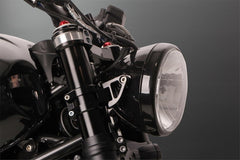 Wunderkind Front light 6,5", acryl clear, E-approval - ca. Ø160 mm, Black | 101113-F15