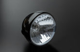 Wunderkind Front light 6,5", acryl clear, E-approval - ca. Ø160 mm, Black | 101113-F15