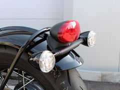 Wunderkind Halteblech für originales Rücklicht + Blinker, Triumph Bobber 2017- (schwarz) | 105691-F15