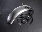 Wunderkind Metal rear fender incl. indicator/taillight & mounting parts, Black shiny coated | 106484-F26