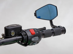 Wunderkind Grip set 1" handlebar Triumph / drive by wire / design 'Star', Black shiny, re-milled | 106535-F22
