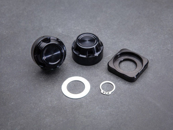 Wunderkind Cover rear wheel axis left & right side, Black | 106650-F15