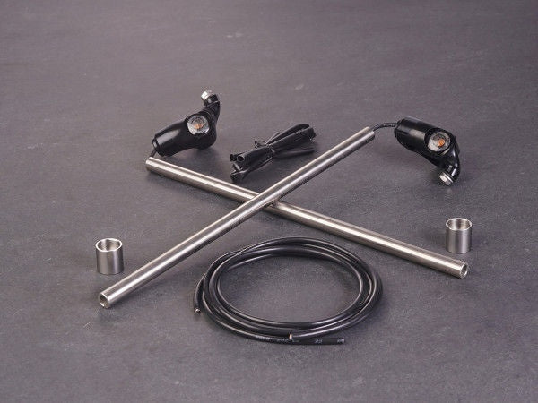 Wunderkind Universal set of struts incl. indicator/taillight & mounting parts, Raw | 106695-F33