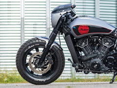 Wunderkind Metal fender for front wheel Indian Scout Bobber incl. mounting parts, Raw | 106734-F33