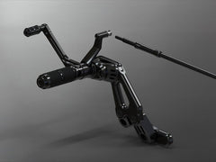 Wunderkind Forward control footrest set Harley, Black | 106860-F15