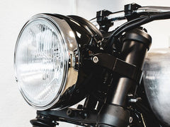 Wunderkind Headlamp Twinton® 7" compl. for original speedometer, Black | 106872-F15