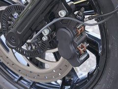 Wunderkind brake caliper isaac4 4-piston left - direct mounting Indian, without brake pad, Black | 106953-F15