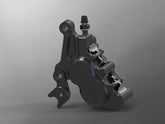 Wunderkind brake caliper isaac4 4-piston left - direct mounting Indian, without brake pad, Black | 106953-F15