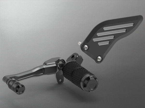 Wunderkind Set 4 | Replacement foot pegs | Levers | Boot Protectors | Triumph Rocket 3 R, Black | 106961-F15