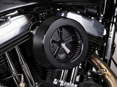 Wunderkind Air cleaner design Star | HD Dyna 07-16 / HD Softail 07-15, Black | 106987-F15