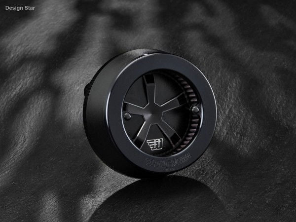 Wunderkind Air cleaner design Star | HD Sportster 07-13, Black | 106988-F15