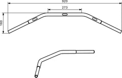 WUNDERLICH DRAG BAR handlebar - chromed | 11802-000