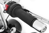 WUNDERLICH leather sleeves for the handles on the BMW R 18 - Set - black | 18701-002