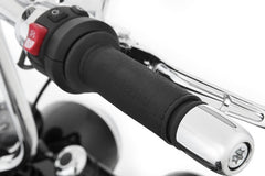 WUNDERLICH leather sleeves for the handles on the BMW R 18 - Set - black | 18701-002