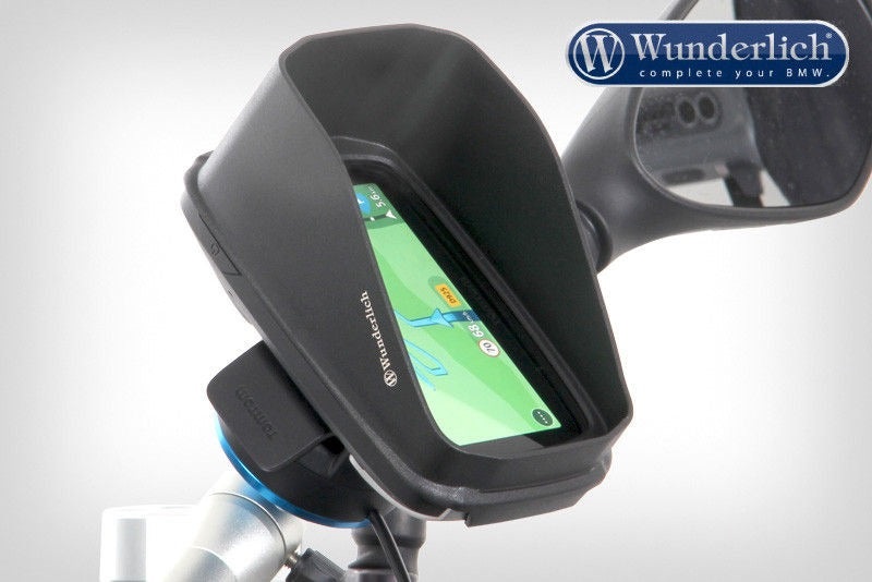 Wunderlich Glare Shield TomTom Rider upright - black | 21071-102