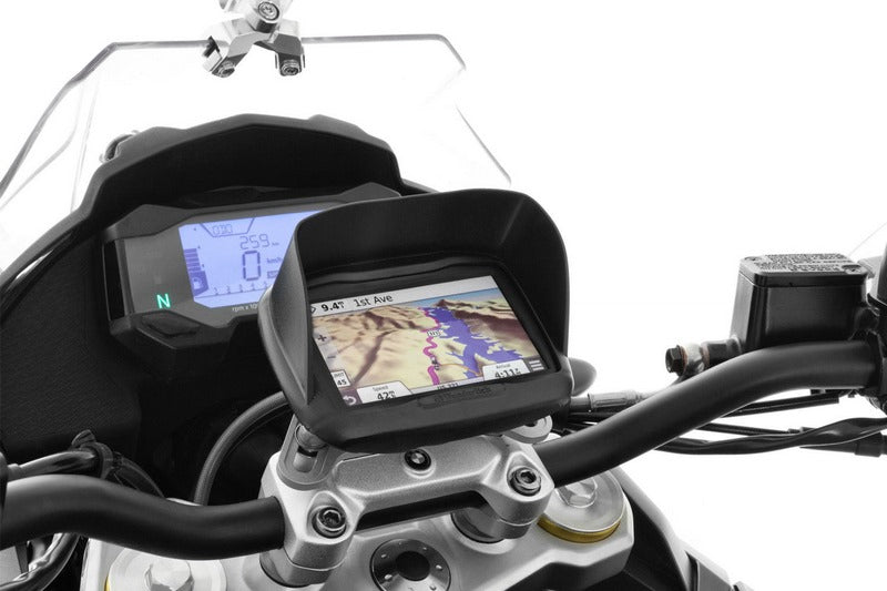Wunderlich Device Glare Shield Garmin Zumo 395/390/Bmw Navigator Street - Black | 21072-002