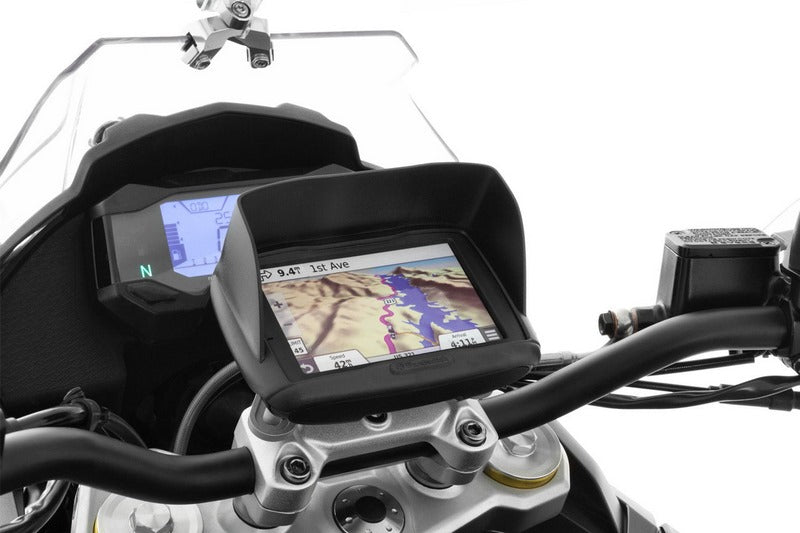Wunderlich Device Glare Shield Garmin Zumo 595 - Black | 21073-002