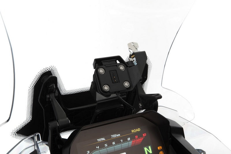 Wunderlich navigation security kit for Garmin Zumo XT - black | 21170-602