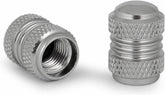 Wunderlich Standard Valve Cap Set, Silver | 23180-001