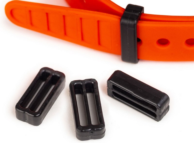 WUNDERLICH Strap holder for 19 mm tension straps Strap Keeper - 4er - black | 25125-002