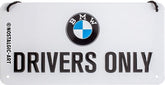 WUNDERLICH Metal sign BMW Drivers Only 20 x 10 cm - Nostalgic-Art | 25320-206