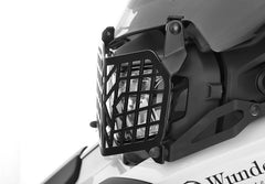 Wunderlich foldable headlight protection grille - With screen reinforcement bracket - black | 25851-202