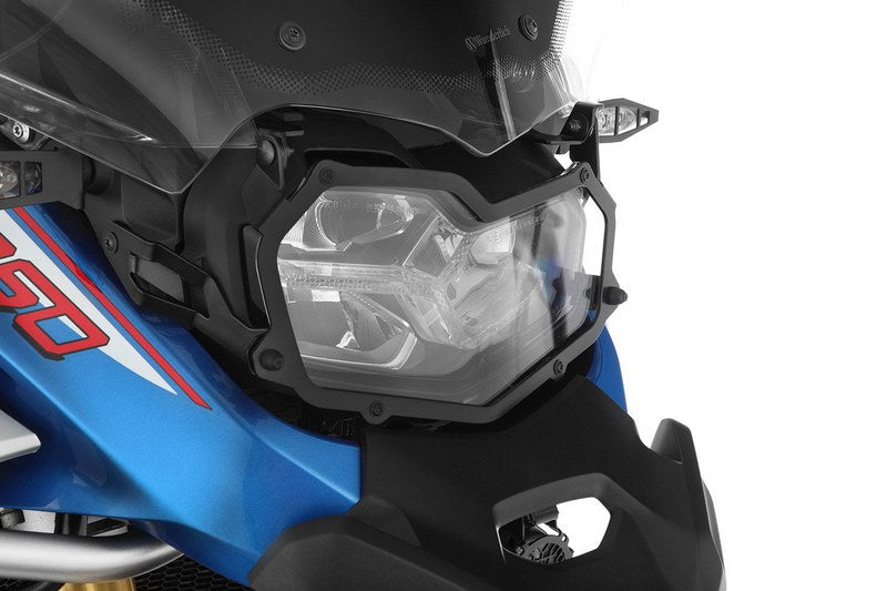 Wunderlich headlight protection grille, foldable,»CLEAR« for F 850 GS - black | 25858-102