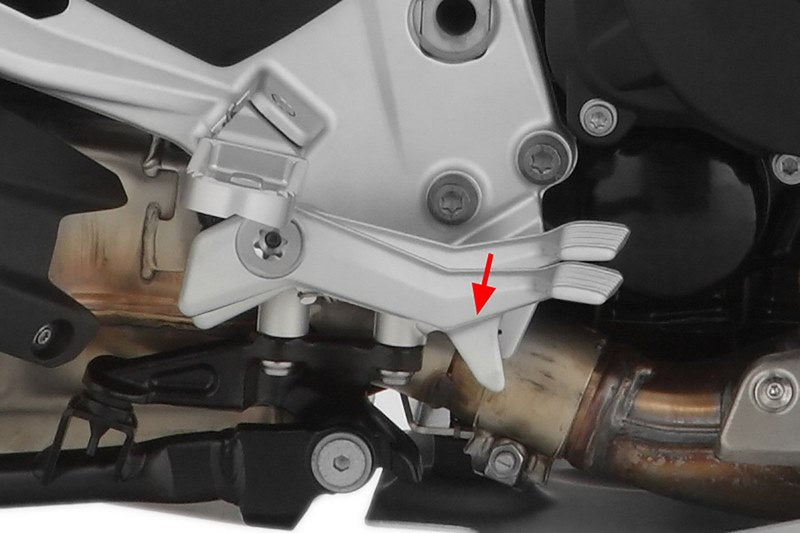 Wunderlich foot brake lever lowering kit - silver | 25910-401