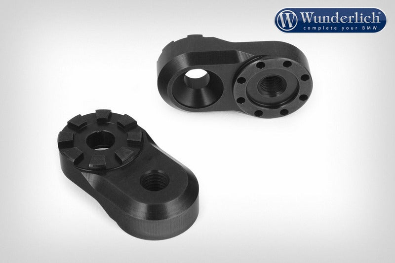 Wunderlich Vario adapter EVO1 (pair) - 23mm - black | 25912-002