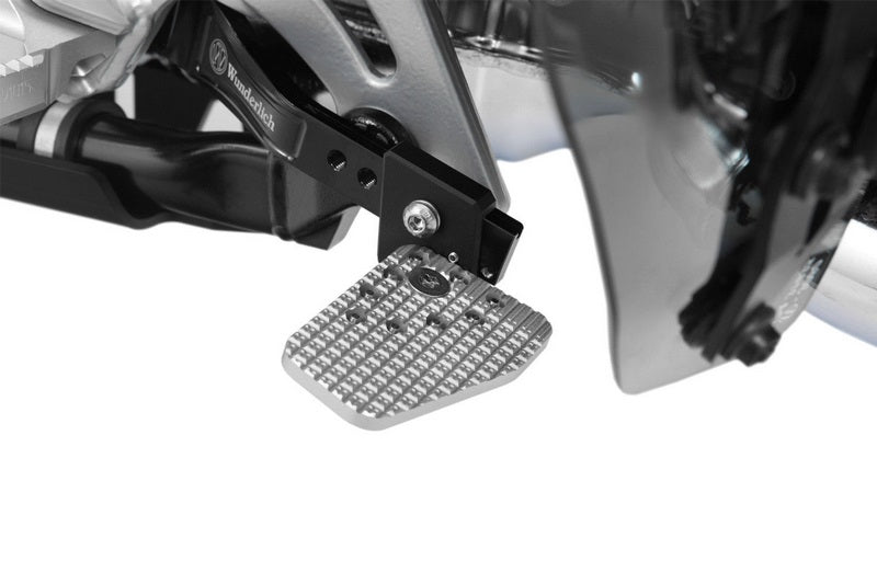 Wunderlich foot brake lever width extension - silver | 26221-201