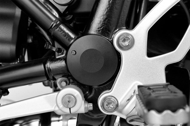 Wunderlich Swingarm Pivot Cover Classic Design - Left, Black | 28290-202