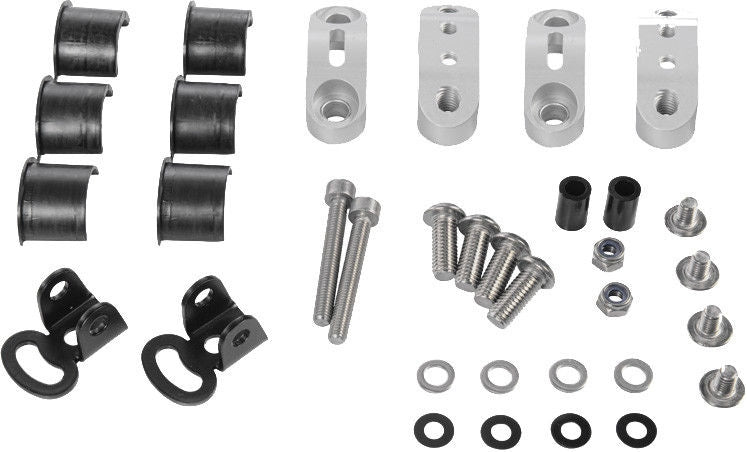 Wunderlich Mounting Kit Orig. Additional Lamps For Tank Protection Bar - Silver | 28363-001