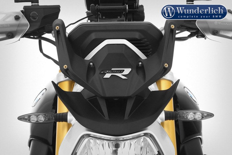 Wunderlich Mounting bracket for the "MARATHON" windshield for the BMW R 1250 R - black | 30450-230