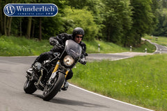 Wunderlich Cockpit Fairing, Black Storm Metallic - White | 30471-204