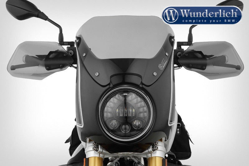 Wunderlich Cockpit Fairing, Black Storm Metallic - White | 30471-204