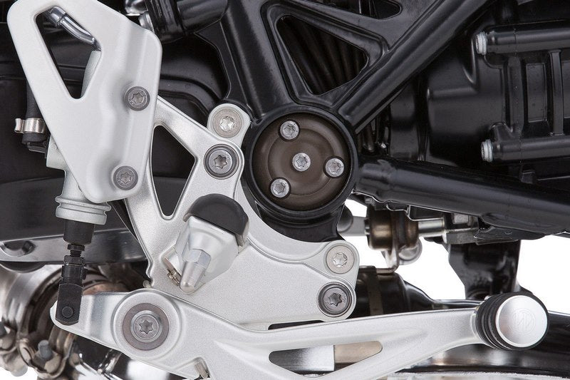 Wunderlich footrest lowering kit rider (Euro 5) - silver | 31430-801