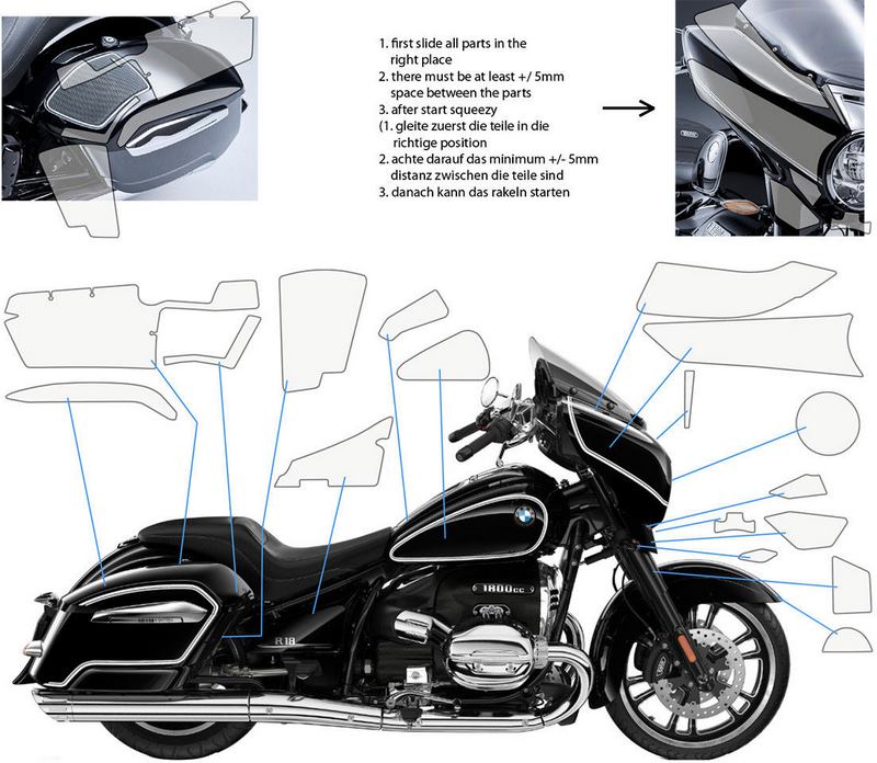 WUNDERLICH Complete paint protection set PremiumShield - clear | 33318-000