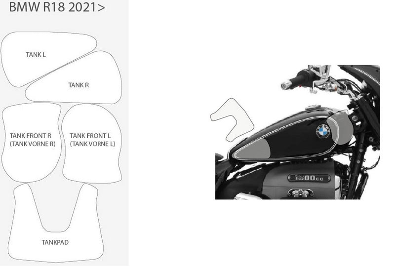 WUNDERLICH Tank protection PremiumShield - clear | 33333-700