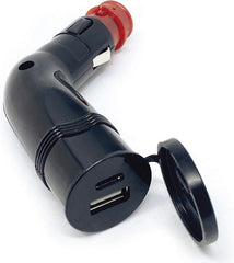 WUNDERLICH BAAS USB angle plug adapter USB10 - black | 42040-500