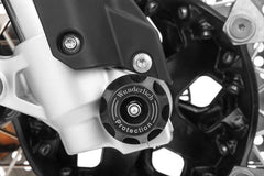 Wunderlich “Doubleshock” Axle Crash Pads - Front - Black | 42156-102