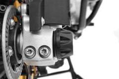 Wunderlich “Doubleshock” Axle Crash Pads - Front - Black | 42156-102
