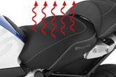 Wunderlich "AKTIVKOMFORT" rider seat with seat heating - high - black | 42720-622