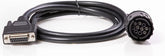 WUNDERLICH 10-pin cable for DUONIX Bike-Scan 2 Pro diagnostic device - black | 44611-011